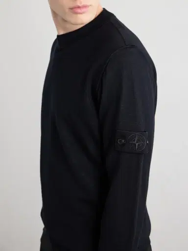 Stone Island Ghost Logo-Appliquéd Virgin Wool Sweater - Men | Thumbnail 5