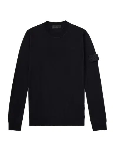 Stone Island Ghost Logo-Appliquéd Virgin Wool Sweater - Men | Thumbnail 1