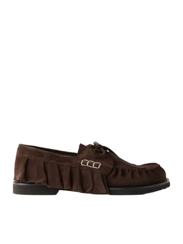 JW Anderson Ruffle Suede Boat Shoes - Men
