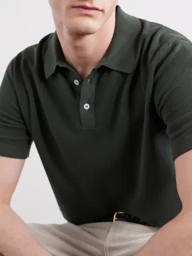 Anderson & Sheppard Organic Cotton Polo Shirt - Men | Thumbnail 5 Anderson & Sheppard Organic Cotton Polo Shirt - Men | Thumbnail 5