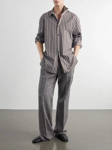 Dries Van Noten Croom Striped Cotton-Poplin Shirt - Men | Thumbnail 2