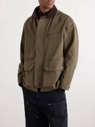 FrizmWORKS Royal Corduroy-Trimmed Cotton-Blend Canvas Jacket - Men | Thumbnail 3