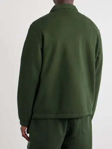 Stone Island New Balance Logo-Print Cotton-Jersey Polo Sweater - Men | Thumbnail 4 Stone Island New Balance Logo-Print Cotton-Jersey Polo Sweater - Men | Thumbnail 4