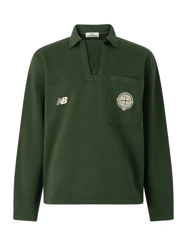 New Balance Logo-Print Cotton-Jersey Polo Sweater - Men New Balance Logo-Print Cotton-Jersey Polo Sweater - Men