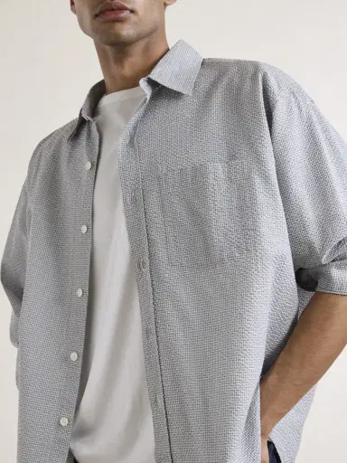 mfpen Executive Checked Cotton-Seersucker Shirt - Men | Thumbnail 6 mfpen Executive Checked Cotton-Seersucker Shirt - Men | Thumbnail 6