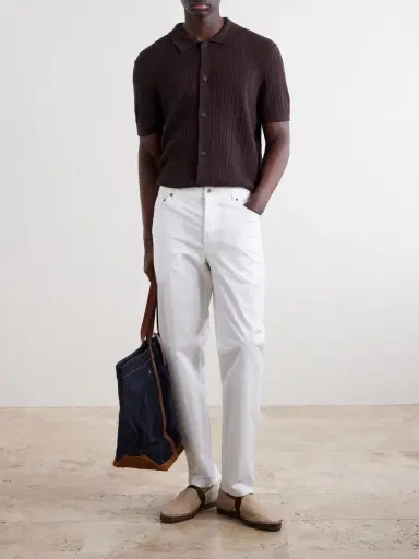 Onia Straight-Leg Cotton-Blend Trousers - Men | Thumbnail 2 Onia Straight-Leg Cotton-Blend Trousers - Men | Thumbnail 2