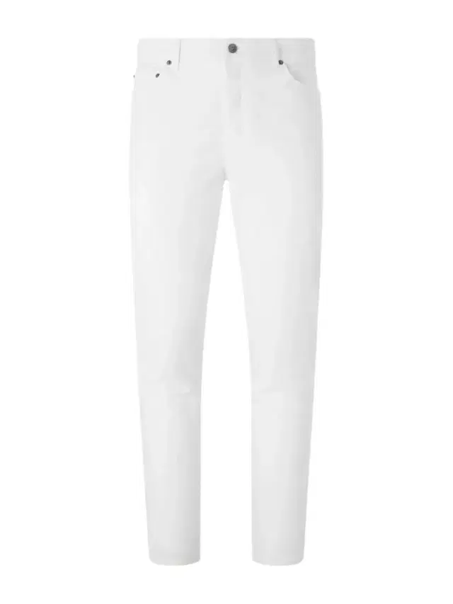 Straight-Leg Cotton-Blend Trousers - Men Straight-Leg Cotton-Blend Trousers - Men