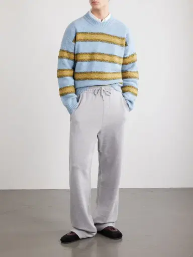 Dries Van Noten Master Striped Alpaca-Blend Sweater - Men | Thumbnail 2