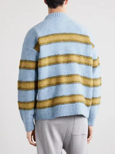 Dries Van Noten Master Striped Alpaca-Blend Sweater - Men | Thumbnail 4