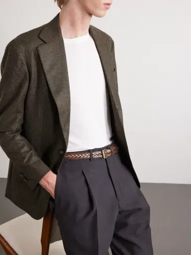 Anderson's 2.5cm Woven Leather Belt - Men | Thumbnail 3 Anderson's 2.5cm Woven Leather Belt - Men | Thumbnail 3
