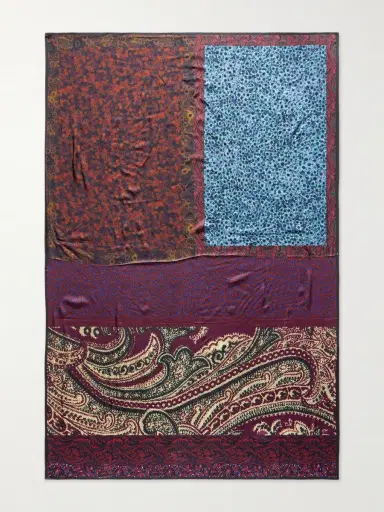 Dries Van Noten Flora Satin Scarf - Men | Thumbnail 3