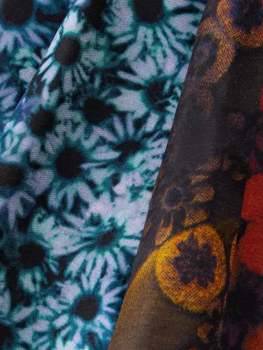 Dries Van Noten Flora Satin Scarf - Men | Thumbnail 4