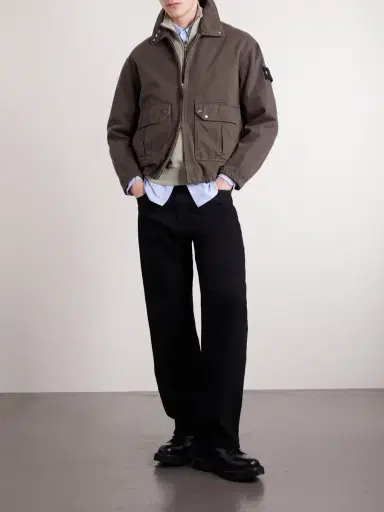 Stone Island Garment-Dyed Light Bull Denim-tc Jacket - Men | Thumbnail 2 Stone Island Garment-Dyed Light Bull Denim-tc Jacket - Men | Thumbnail 2