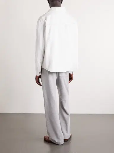 AMI PARIS Logo-Embroidered Denim Overshirt - Men | Thumbnail 4 AMI PARIS Logo-Embroidered Denim Overshirt - Men | Thumbnail 4