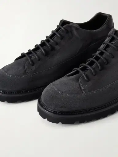 Common Projects Leather-Trimmed Suede Hiking Boots - Men | Thumbnail 5