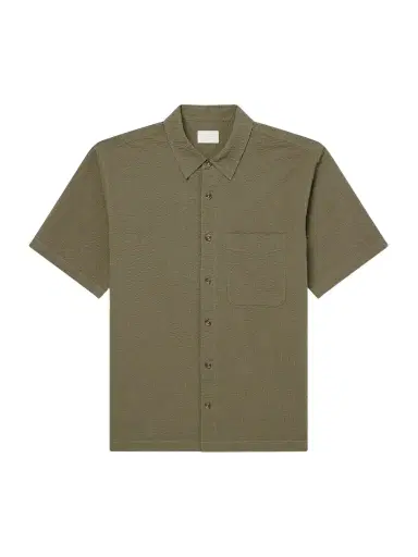Aimé Leon Dore Cropped Cotton-Seersucker Shirt - Men | Thumbnail 1