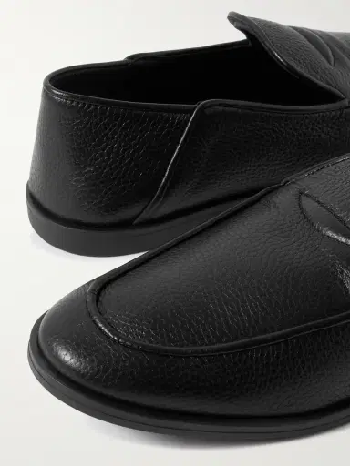 George Cleverley Mayfair II Collapsible-Heel Deerkskin Loafers - Men | Thumbnail 4