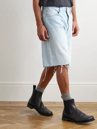 AGOLDE Anson Straight-Leg Frayed Denim Shorts - Men | Thumbnail 3 AGOLDE Anson Straight-Leg Frayed Denim Shorts - Men | Thumbnail 3