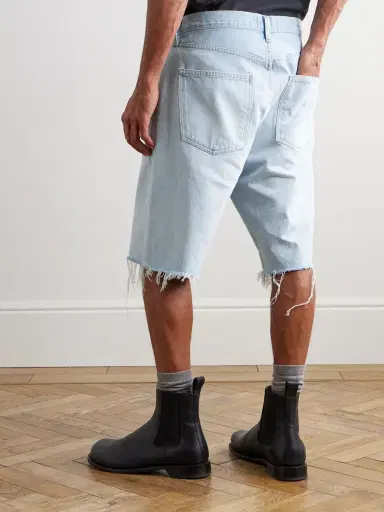 AGOLDE Anson Straight-Leg Frayed Denim Shorts - Men | Thumbnail 4 AGOLDE Anson Straight-Leg Frayed Denim Shorts - Men | Thumbnail 4