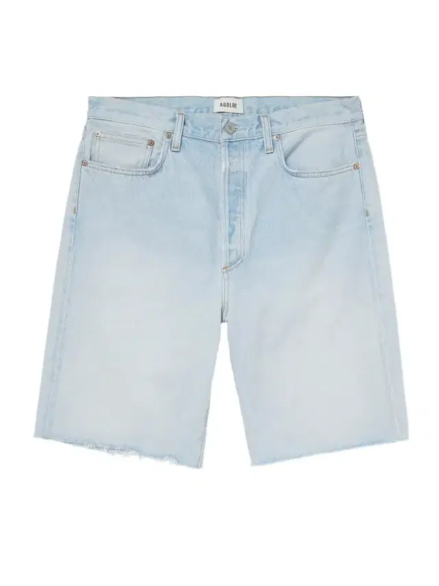 AGOLDE Anson Straight-Leg Frayed Denim Shorts - Men