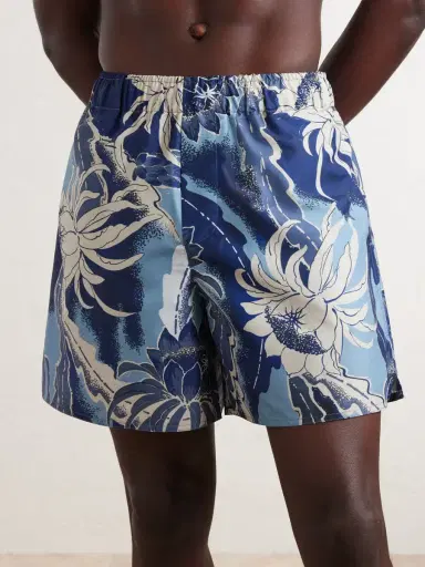 JW Anderson Straight-Leg Mid-Length Printed Swim Shorts - Men | Thumbnail 2 JW Anderson Straight-Leg Mid-Length Printed Swim Shorts - Men | Thumbnail 2