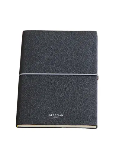Serapian Medium Textured-Leather Notebook - Men | Thumbnail 1 Serapian Medium Textured-Leather Notebook - Men | Thumbnail 1