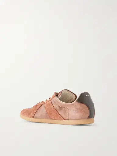 Maison Margiela Replica Suede-Trimmed Leather Sneakers - Men | Thumbnail 4