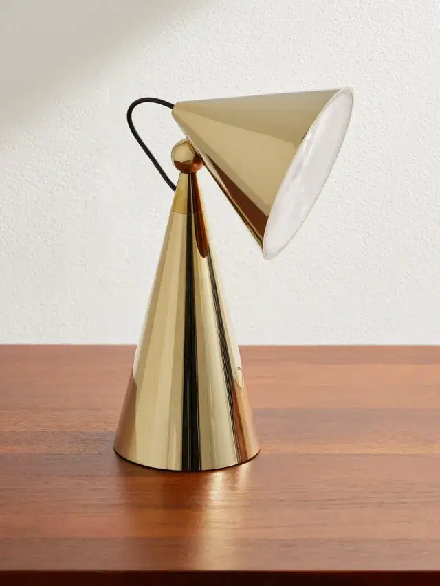 Tom Dixon Pose Portable Gold-Tone Lamp - Men