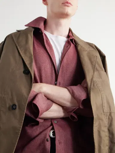 Second/Layer Brushed Cotton Shirt - Men | Thumbnail 5 Second/Layer Brushed Cotton Shirt - Men | Thumbnail 5