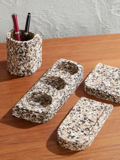 The Conran Shop Confetti Cork Desk Accessory Set - Men | Thumbnail 2 The Conran Shop Confetti Cork Desk Accessory Set - Men | Thumbnail 2