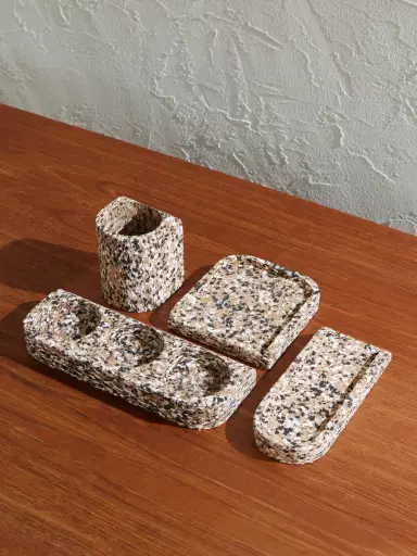 The Conran Shop Confetti Cork Desk Accessory Set - Men | Thumbnail 1 The Conran Shop Confetti Cork Desk Accessory Set - Men | Thumbnail 1