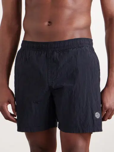 Stone Island Straight-Leg Mid-Length ECONYL® Nylon Metal Swim Shorts - Men | Thumbnail 2 Stone Island Straight-Leg Mid-Length ECONYL® Nylon Metal Swim Shorts - Men | Thumbnail 2