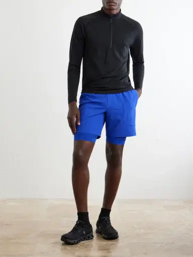 lululemon License to Train Straight-Leg Layered 7" Stretch Recycled-Shell and Jersey Drawstring Shorts - Men | Thumbnail 2