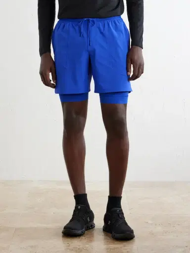 lululemon License to Train Straight-Leg Layered 7" Stretch Recycled-Shell and Jersey Drawstring Shorts - Men | Thumbnail 3
