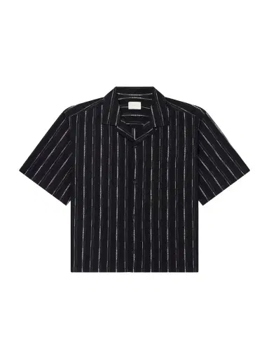 Aimé Leon Dore Camp-Collar Striped Cotton-Blend Jacquard Shirt - Men | Thumbnail 1 Aimé Leon Dore Camp-Collar Striped Cotton-Blend Jacquard Shirt - Men | Thumbnail 1