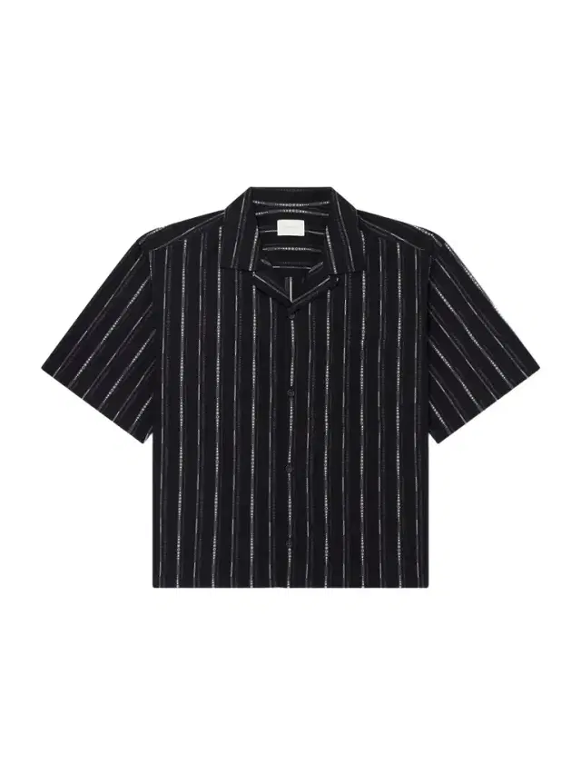 Camp-Collar Striped Cotton-Blend Jacquard Shirt - Men