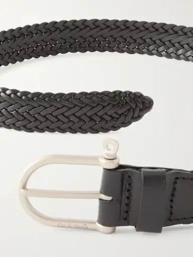 Bleu de Chauffe 3.5cm Manille Leather Belt - Men | Thumbnail 3 Bleu de Chauffe 3.5cm Manille Leather Belt - Men | Thumbnail 3