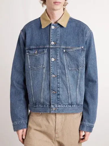 JW Anderson Corduroy-Trimmed Denim Jacket - Men | Thumbnail 3 JW Anderson Corduroy-Trimmed Denim Jacket - Men | Thumbnail 3