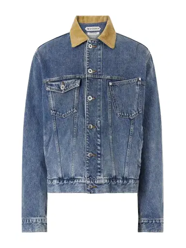 JW Anderson Corduroy-Trimmed Denim Jacket - Men | Thumbnail 1 JW Anderson Corduroy-Trimmed Denim Jacket - Men | Thumbnail 1