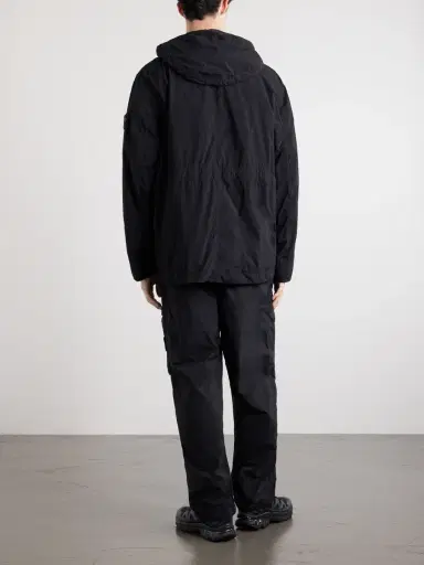 Stone Island STONE ISLAND GHOST Logo-Appliquéd Garment-Dyed Shell Hooded Parka - Men | Thumbnail 4 Stone Island STONE ISLAND GHOST Logo-Appliquéd Garment-Dyed Shell Hooded Parka - Men | Thumbnail 4