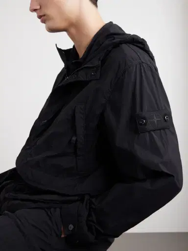Stone Island STONE ISLAND GHOST Logo-Appliquéd Garment-Dyed Shell Hooded Parka - Men | Thumbnail 5 Stone Island STONE ISLAND GHOST Logo-Appliquéd Garment-Dyed Shell Hooded Parka - Men | Thumbnail 5