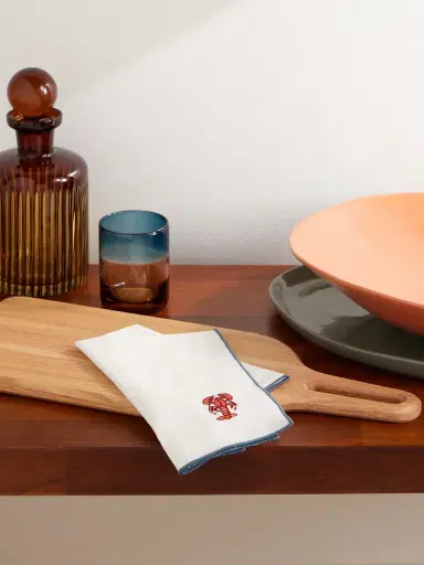The Conran Shop Vedura Set of Six Embroidered Cotton and Linen-Blend Napkins - Men | Thumbnail 2 The Conran Shop Vedura Set of Six Embroidered Cotton and Linen-Blend Napkins - Men | Thumbnail 2