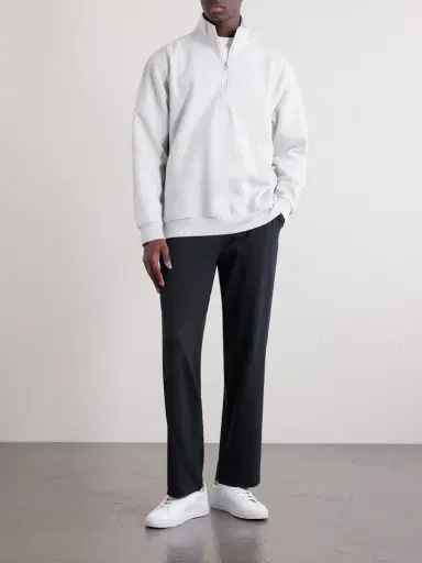 lululemon Steady State Cotton-Blend Jersey Half-Zip Sweatshirt - Men | Thumbnail 2 lululemon Steady State Cotton-Blend Jersey Half-Zip Sweatshirt - Men | Thumbnail 2