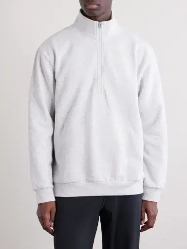 lululemon Steady State Cotton-Blend Jersey Half-Zip Sweatshirt - Men | Thumbnail 3 lululemon Steady State Cotton-Blend Jersey Half-Zip Sweatshirt - Men | Thumbnail 3