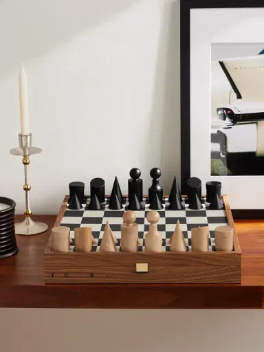 The Conran Shop Milos Wood and Felt Chess Set - Men | Thumbnail 2 The Conran Shop Milos Wood and Felt Chess Set - Men | Thumbnail 2