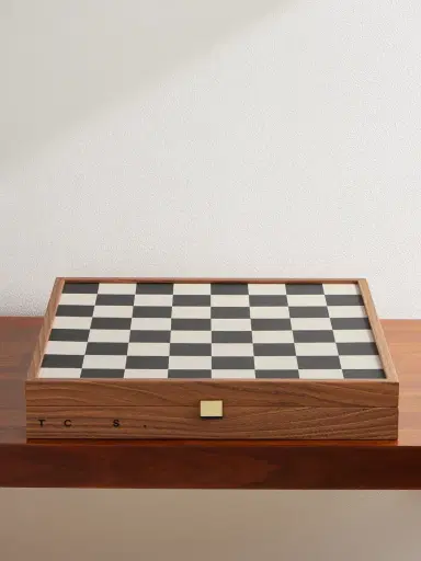 The Conran Shop Milos Wood and Felt Chess Set - Men | Thumbnail 3 The Conran Shop Milos Wood and Felt Chess Set - Men | Thumbnail 3