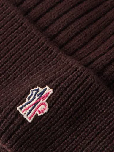 Moncler Grenoble Logo-Appliquéd Ribbed Virgin Wool Beanie - Men | Thumbnail 4 Moncler Grenoble Logo-Appliquéd Ribbed Virgin Wool Beanie - Men | Thumbnail 4