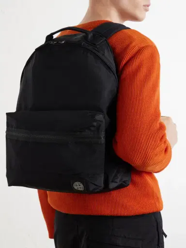 Stone Island Logo-Appliqué Shell Backpack - Men | Thumbnail 3 Stone Island Logo-Appliqué Shell Backpack - Men | Thumbnail 3