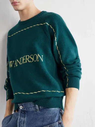 JW Anderson Logo-Embroidered Wool Sweater - Men | Thumbnail 5 JW Anderson Logo-Embroidered Wool Sweater - Men | Thumbnail 5