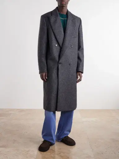 JW Anderson Double-Breasted Brushed Wool Coat - Men | Thumbnail 3 JW Anderson Double-Breasted Brushed Wool Coat - Men | Thumbnail 3